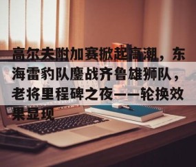 高尔夫附加赛掀起高潮，东海雷豹队鏖战齐鲁雄狮队，老将里程碑之夜——轮换效果显现-九游游戏平台